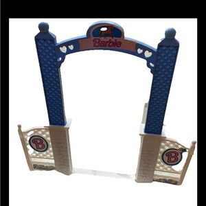 Vintage Barbie Riding Club Stable Ranch Horse Corral Fence Accessories1998 90s